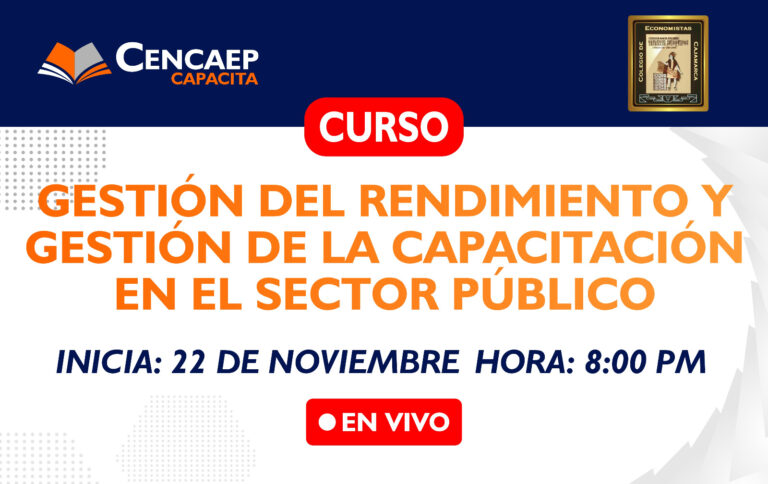 Curso Gestión del Rendimiento y Gestión de la Capacitación en el Sector Público – EN VIVO