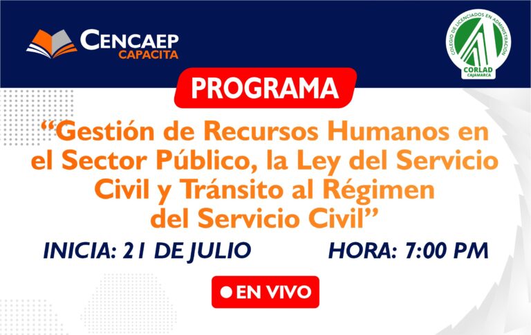 Programa de Especialización en «Gestión de Recursos Humanos en el Sector Público, la Ley del Servicio Civil y el tránsito al Régimen del Servicio Civil»