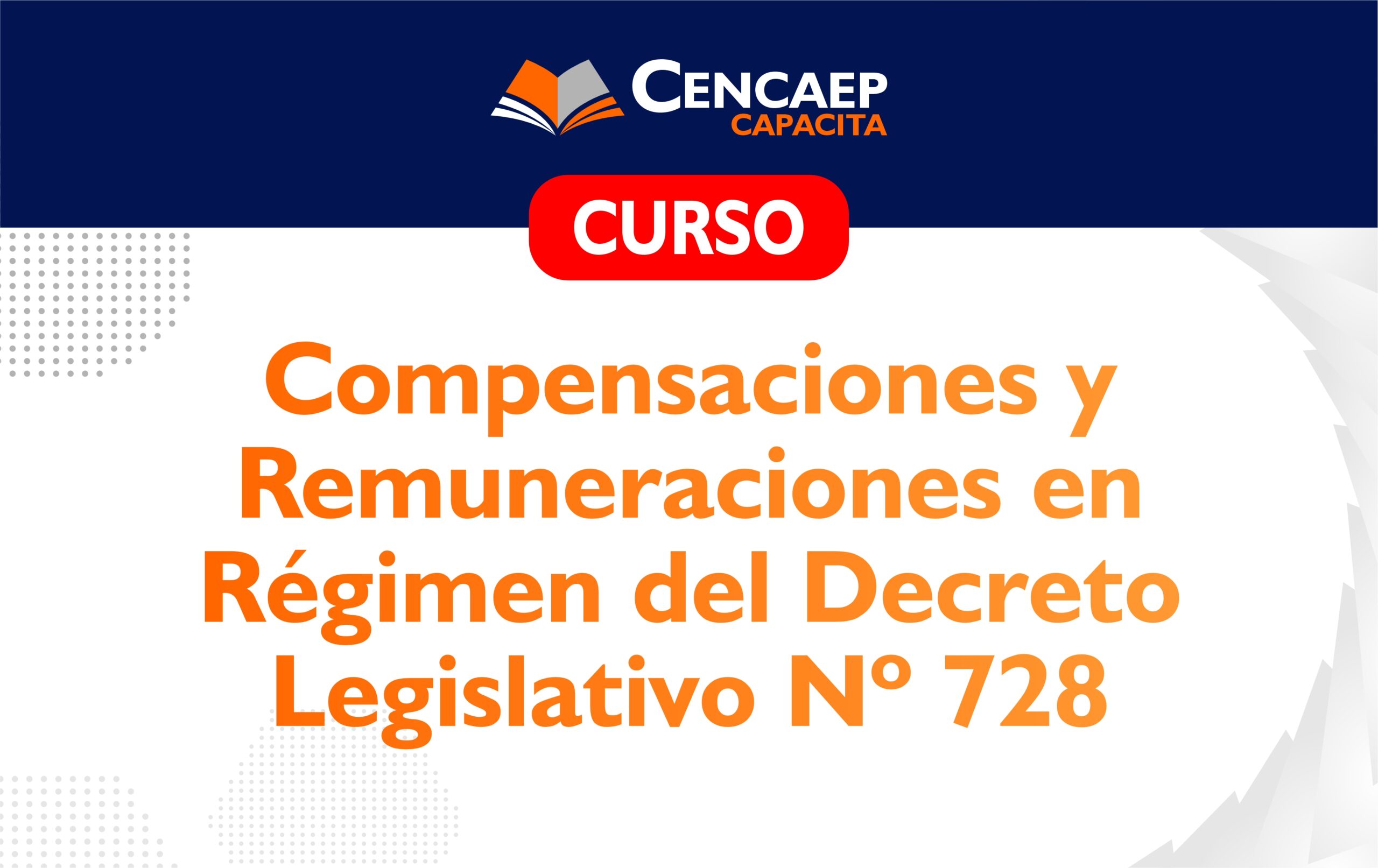 CURSO: Compensaciones y Remuneraciones en el Régimen del Decreto Legislativo 728