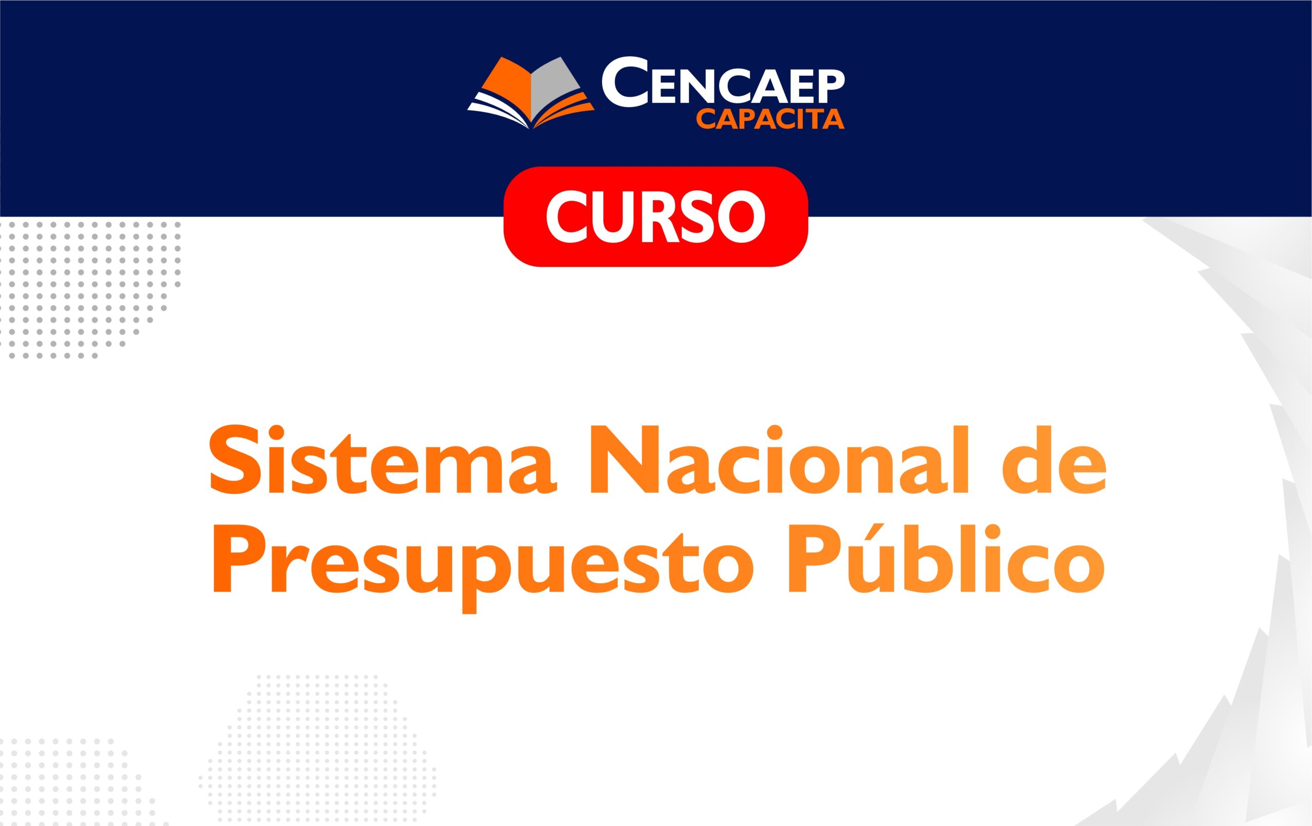 CURSO: Sistema Nacional de Presupuesto Público