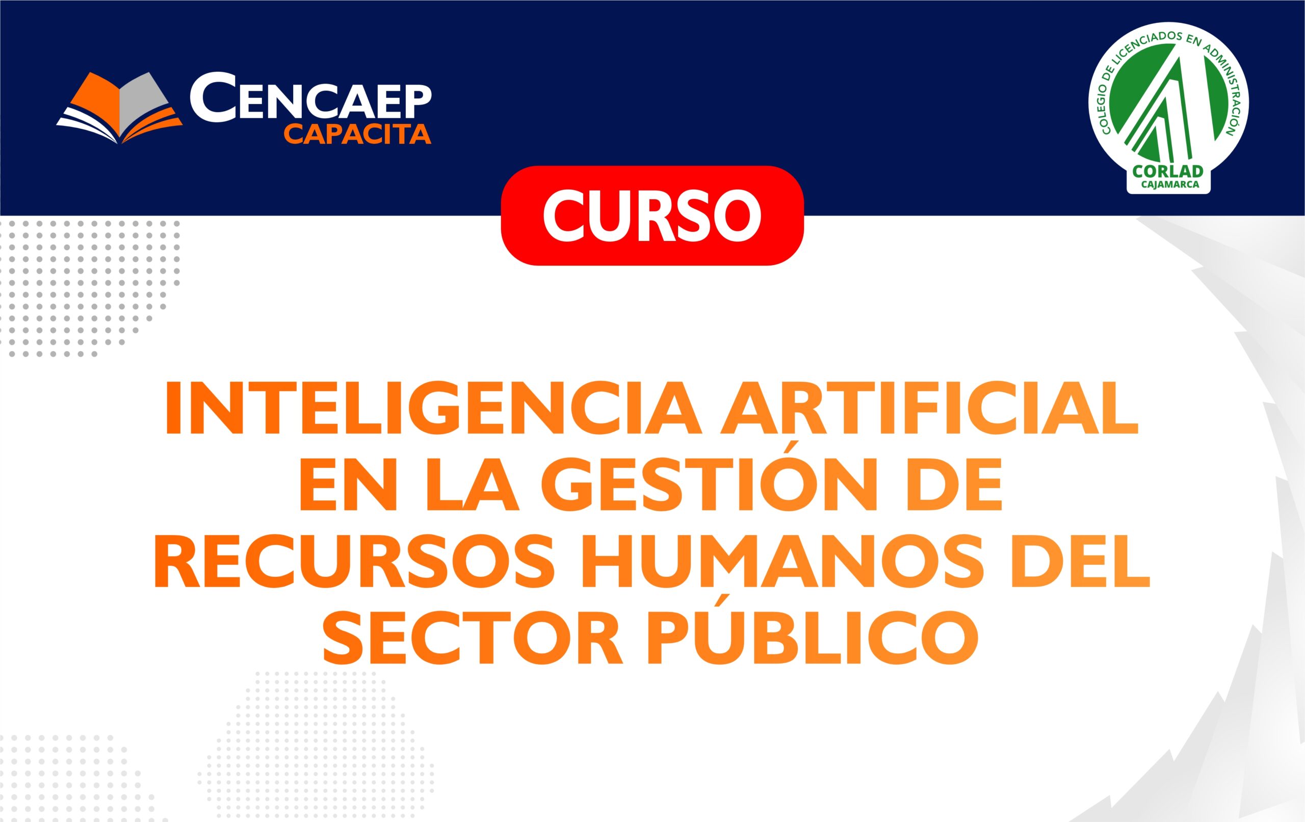 CURSO: Inteligencia Artificial en la Gestión de Recursos Humanos del Sector Público