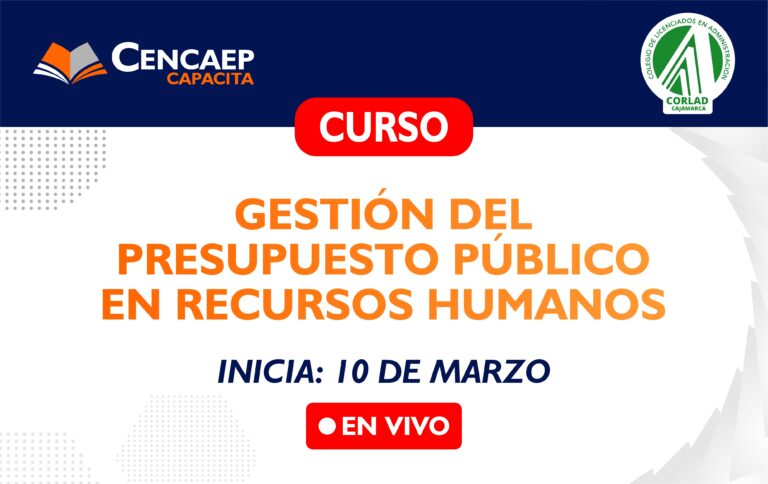 CURSO: Gestión del Presupuesto Público en Recursos Humanos