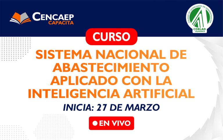 CURSO: Sistema Nacional de Abastecimiento aplicado con la Inteligencia Artificial