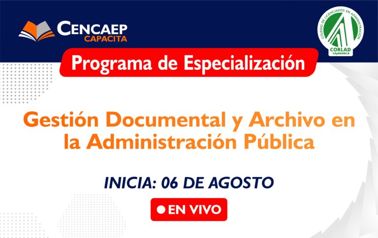 PROGRAMA: “Gestión Documental y Archivo en la administración pública”